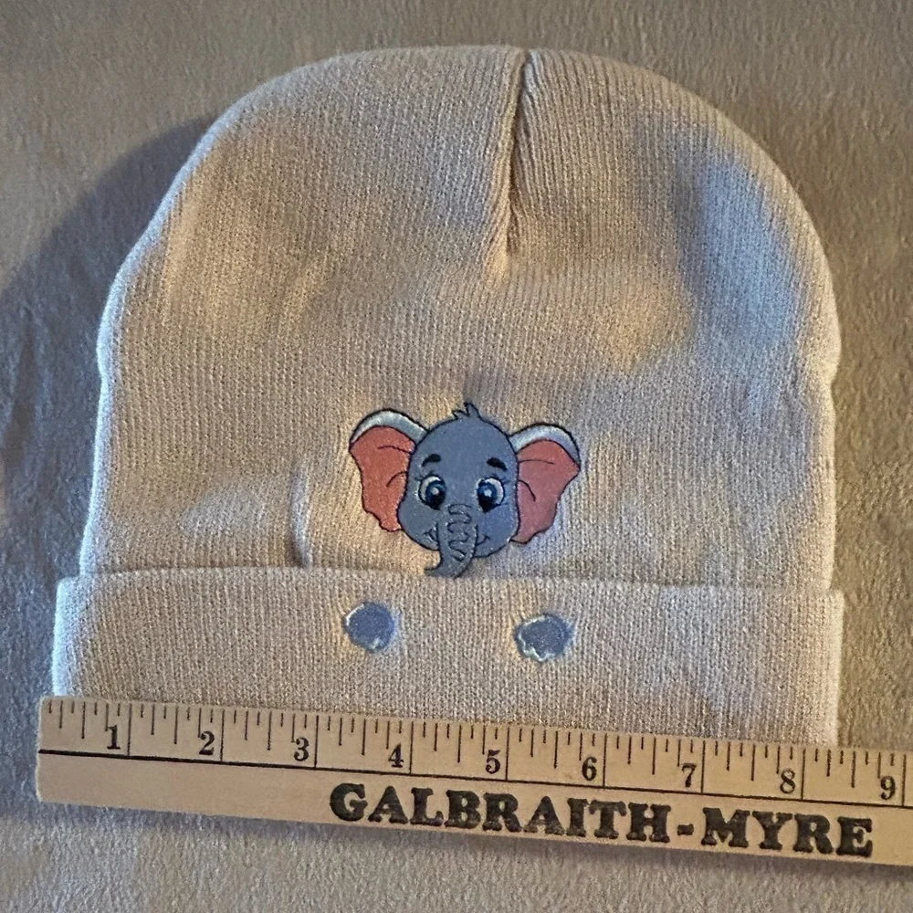 Elephant Knit Beanie Cap Tan Winter Hat new